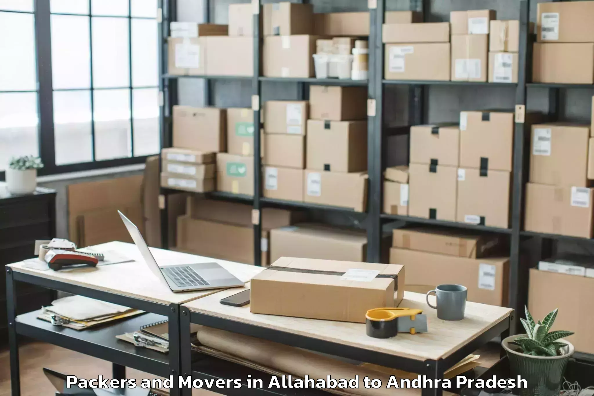 Reliable Allahabad to Gollaprolu Packers And Movers